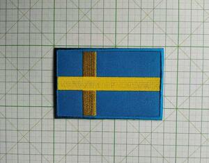 ■ スウェーデン 国旗 ワッペン 大型 北欧 Sweden ■ アイロン接着OK