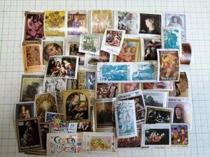 ★ 絵画 世界 の 切手 約100枚 スタンプ ペイティング 画家 巨匠 芸術 ヨーロッパ アジア ★ 格安 珍品 コレクション 再入荷