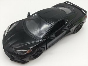  1台売り 黒 1/36 2021 シボレー コルベット ミニカー 車 アメ車 Aカー ミッドシップエンジン スポーツカー