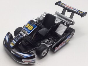 1台売り ブラック ゴーカート レースカート ミニカー サーキット モータースポーツ ダイキャスト プルバック