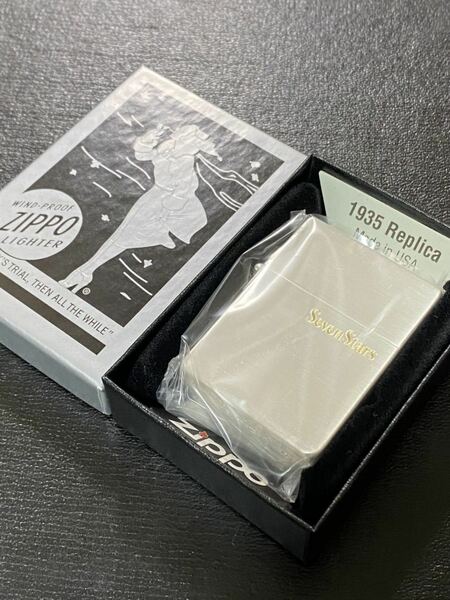 zippo Seven Stars 1935REPLICA 限定品 希少モデル 2017年製 ② セブンスター 1935レプリカ ケース 保証書付き