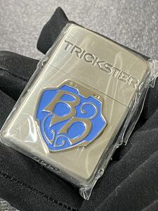 zippo トリックスター 立体メタル ブルー 両面加工 希少モデル 2016年製 ② TRICKSTER