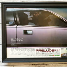 額装品◆HONDA PRELUDE ホンダ プレリュード 初代/70年代/昭和レトロ/ポスター風広告/A4サイズ額入り/アートフレーム　YP47-1_画像2