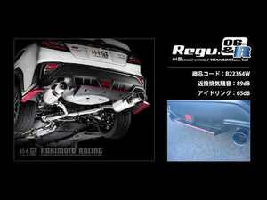 個人宅発送可能 柿本 マフラー Regu.06 & R Dualセンター付 SUBARU スバル WRX S4 3BA-VBH 2.4 ターボ 4WD CVT (B22364W)