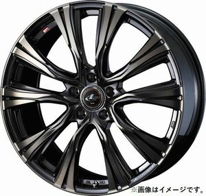 個人宅発送可能 ウエッズ Weds 17X7.0J +42 5穴 PCD114.3 PBMC/TI ホイール 1本 LEONIS VR レオニス・ブイアール (41249)