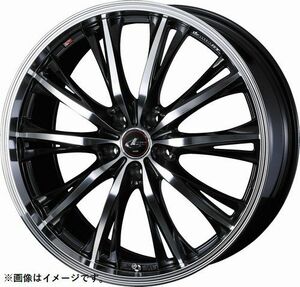 個人宅発送可能 ウエッズ Weds 17X7.0J +53 5穴 PCD114.3 PBMC ホイール 1本 LEONIS RT レオニス・アールティー (41184)