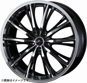 個人宅発送可能 ウエッズ Weds 19X8.0J +43 5穴 PCD114.3 PBMC ホイール 1本 LEONIS RT レオニス・アールティー (41200)