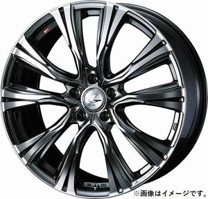 個人宅発送可能 ウエッズ Weds 19X8.0J +35 5穴 PCD114.3 BMCMC ホイール 1本 LEONIS VR レオニス・ブイアール (41278)