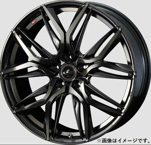 個人宅発送可能 ウエッズ Weds 17X6.5J +42 5穴 PCD100 PBMC / TI ホイール 1本 LEONIS LM レオニス エルエム (41102)