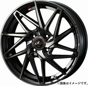 個人宅発送可能 ウエッズ Weds 15X5.5J +50 4穴 PCD100 PBMC/TI ホイール 1本 LEONIS IT レオニス・アイティー (40563)