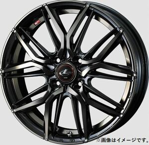 個人宅発送可能 ウエッズ Weds 15X4.5J +45 4穴 PCD100 PBMC / TI ホイール 1本 LEONIS LM レオニス エルエム (40773)