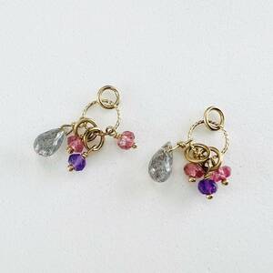  Agete earrings charm multicolor 