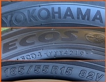 230303-01 YOKOHAMA ECOS ES-31 ラジアルタイヤ+A-TECH SCHNEDER 15inch Wheel PASSO/FIT/CUBE/bB など_画像7