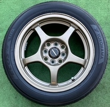 230303-01 YOKOHAMA ECOS ES-31 ラジアルタイヤ+A-TECH SCHNEDER 15inch Wheel PASSO/FIT/CUBE/bB など_画像2