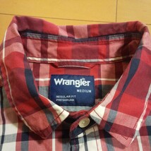 ラングラー　長袖シャツ　WRANGLER　古着　アメカジ　ビンテージ チェックシャツ_画像3