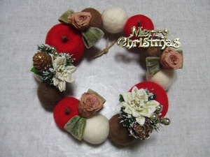  Christmas wreath apple *1* secondhand goods * long-term keeping goods 