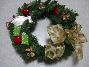  Christmas wreath Heart tree. real *3* secondhand goods * long-term keeping goods 