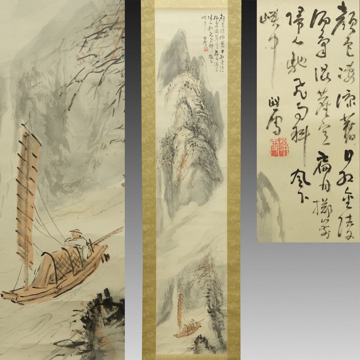 新作商品を毎日更新 満園春色 巨大中国肉筆絹本掛軸 花鳥図 中国書画