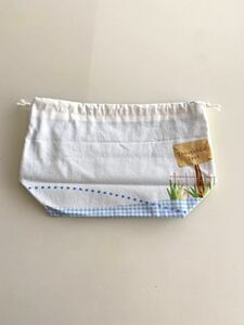 ハンドメイド★お弁当袋　30×21cm マチ10cm(339)値下げ