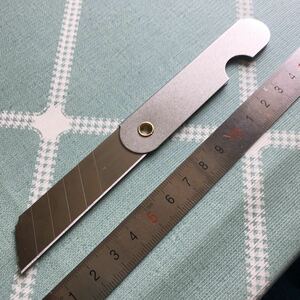  simple design cutter knife silver @3154