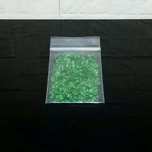 【緑色】ガラスビーズ　Φ3～6mm　12g