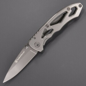 S&W 折りたたみナイフ CK400 ドロップポイント スケルトン 折り畳みナイフ フォルダー フォールディングナイフ