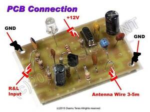 【修理・調整】11.7MHz 12V AMトランスミッター基板・部品セット