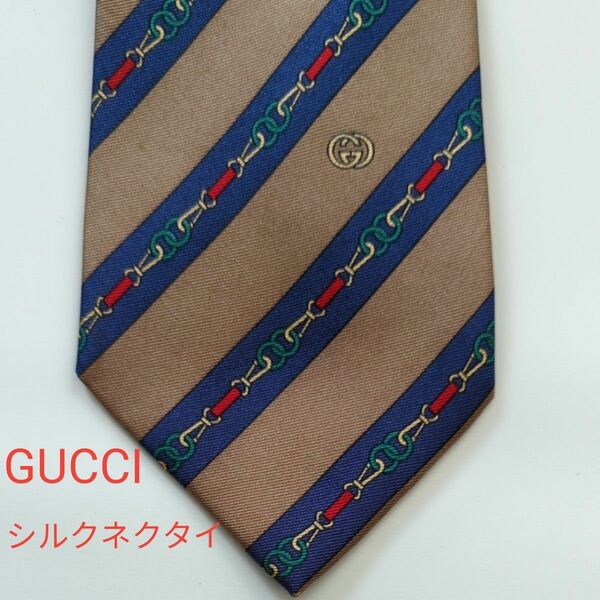 【値下げ】GUCCI　グッチ　シルク　ネクタイ イタリア製