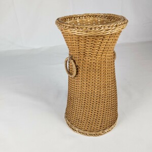  rattan dumpster flower stand wistaria braided japa needs modern flower . Showa Retro antique Vintage pot cover flower base 