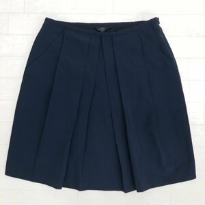  beautiful goods Brooks Brothers 346 Brooks Brothers pleated skirt 8(2XL corresponding ) dark blue navy 3L easy large size domestic regular goods 