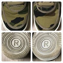 Canvas × レザー BAPESTA スニーカー 27cm US9 1st camo a bathing ape BAPE STA shoes sneakers エイプ ベイプ ベイプスタ NIGO 迷彩 i0_画像7