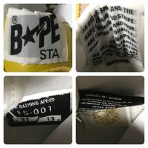 ★新品★ 非売品 BAPESTA エナメル スニーカー 31cm US13 Gold a bathing ape BAPE STA shoes sneakers エイプ ベイプ ベイプスタ 迷彩 m11_画像9