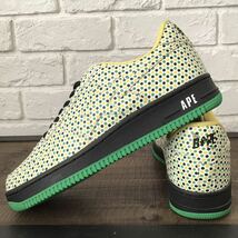 ★観賞用★ DOT BAPESTA エナメル スニーカー 27.5cm US9.5 a bathing ape BAPE STA shoes sneakers エイプ ベイプ ベイプスタ w32_画像1