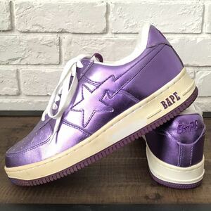 Purple foil BAPESTA スニーカー 27cm US9 a bathing ape BAPE STA shoes sneakers エイプ ベイプ ベイプスタ パープル箔 m41