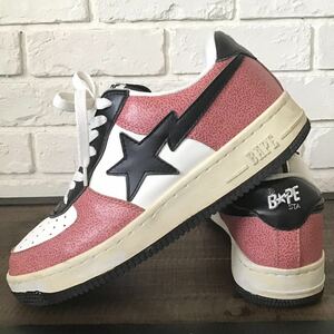 レザー BAPESTA スニーカー 28cm US10 a bathing ape cement BAPE STA shoes sneakers エイプ ベイプ アベイシングエイプ ベイプスタ i3