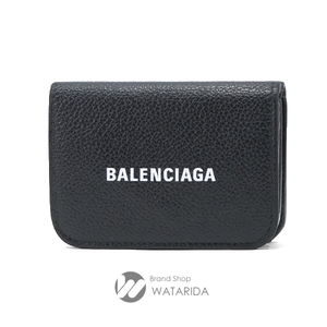 バレンシアガ BALENCIAGA 財布 コンパクトウォレット CASH MINI WALLET 593813 1IZIM 1090 ブラック 送料無料