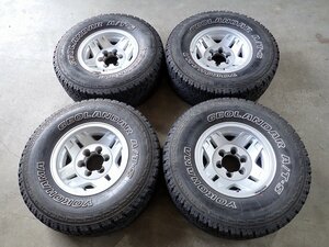 QR5497【送料無料31×10.50R15 6PR】トヨタ純正 70プラド ワイドボデー等 夏タイヤアルミ★15×7J 139.7/6H ET約-20★個人宅配送不可