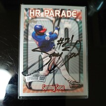 MLB シカゴ・カブス サミーソーサ 直筆サイン入りカード 直筆サインカード_画像1