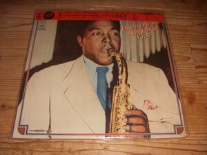 LP：CHARLIE PARKER SAVOY DAYS VOL.2 チャーリー・パーカー・サヴォイ・デイズ VOL.2：被せ帯付：シュリンク付