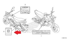 HONDA 純正 Navi110 コーションラベル[エアクリーナーエレメント] #87509-KWP-900【LABEL, AIR CLEANER ELEMENT NOTICE】_画像2