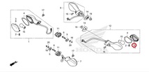 HONDA 純正 タイ仕様GROM[2021モデル/JC92型] 右リアウインカーレンズ #33604-MGS-D32 【WINKER LENS】_画像2