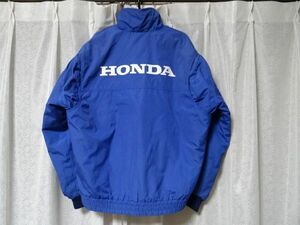  редкий не продается Vintage HONDA Honda старый машина рейсинг механизм nik обслуживание Work жакет рабочая одежда джемпер F размер подлинная вещь 