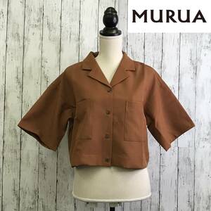 MURUAm Roo a over Short рубашка F размер Brown S10-197 USED