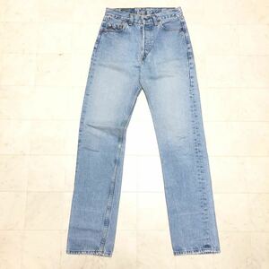 【イギリス製】Levi's 501 リーバイス ストレートジーンズ デニムパンツ 男性用 メンズ 29インチ MADE IN U.K. レア AB297