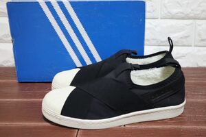 新品 29㎝ アディダス　adidas SUPERSTAR SLIP-ON FLEECE スーパースター スリッポン フリース　ブラック