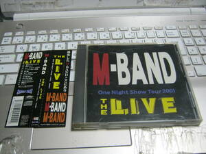 M-BAND M-バンド / THE LIVE : ONE NIGHT SHOW TOUR 2001 帯付CD 藤タカシの直筆サイン入り なめ猫