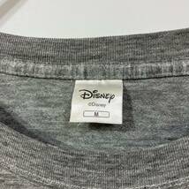 DISNEY ディズニー ミッキーマウス ビッグ かすれ プリント 半袖 クルーネック 天竺 ニット Tシャツ 古着_画像8