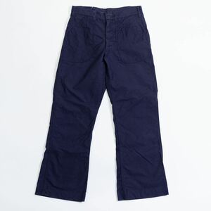 米軍 実物 US NAVY ベイカーパンツ デッキパンツ ミリタリー vintage usn 海軍 ユーティリティ アメリカ軍 TROUSERS UTILITY DARK BLUE