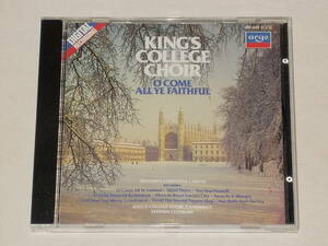 KING'S COLLEGE CHOIR(ケンブリッジ・キングズ・カレッジ合唱団)/O COME ALL YE FAITHFUL/CDアルバム 西ドイツ盤 神の御子は今宵しも