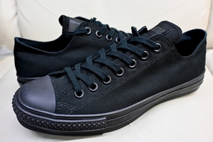 新品未使用 ビームス購入 CONVERSE コンバース ALL STAR オールスター J OX 日本製 japan BLACKMONOCHROME 黒 ブラック US8.5 27センチ